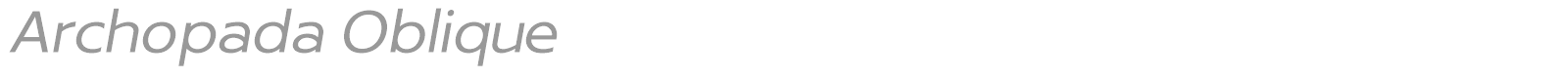 Archopada font preview